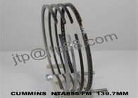 Μέρος μηχανών Cumins NT855 3801755 δαχτυλίδια εμβόλων μηχανών 139.7mm για τα μέρη μηχανών Disel